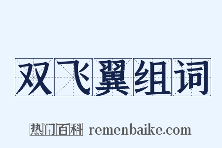 双飞翼组词是什么意思的图片